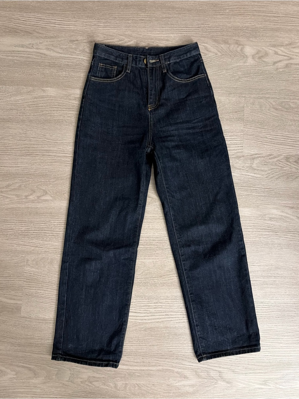 Women Dark Blue Straight-Leg Jeans (waist 26, length 28)